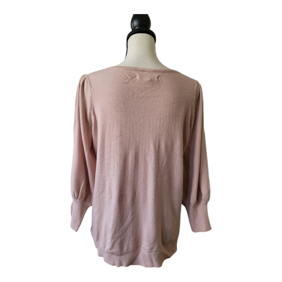 Cactus + Pearl Sweater With Knit Flowers from Crackle Barrel Size S - Picture 4 of 7